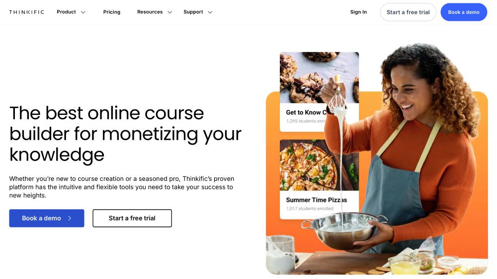 Thinkific is one of the best platforms for artists to teach online courses