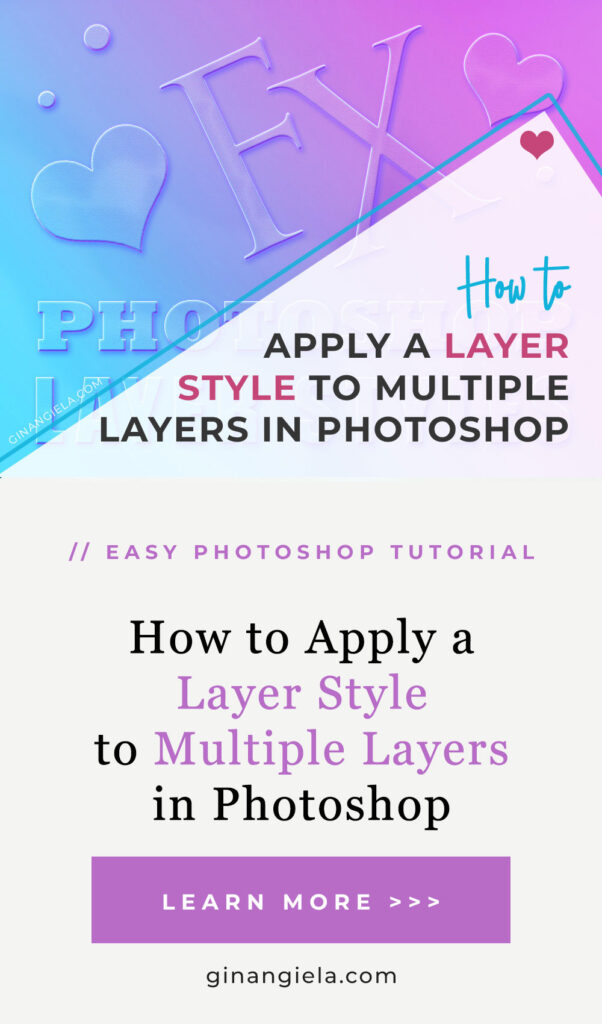 apply a layer style to multiple layers in Photoshop