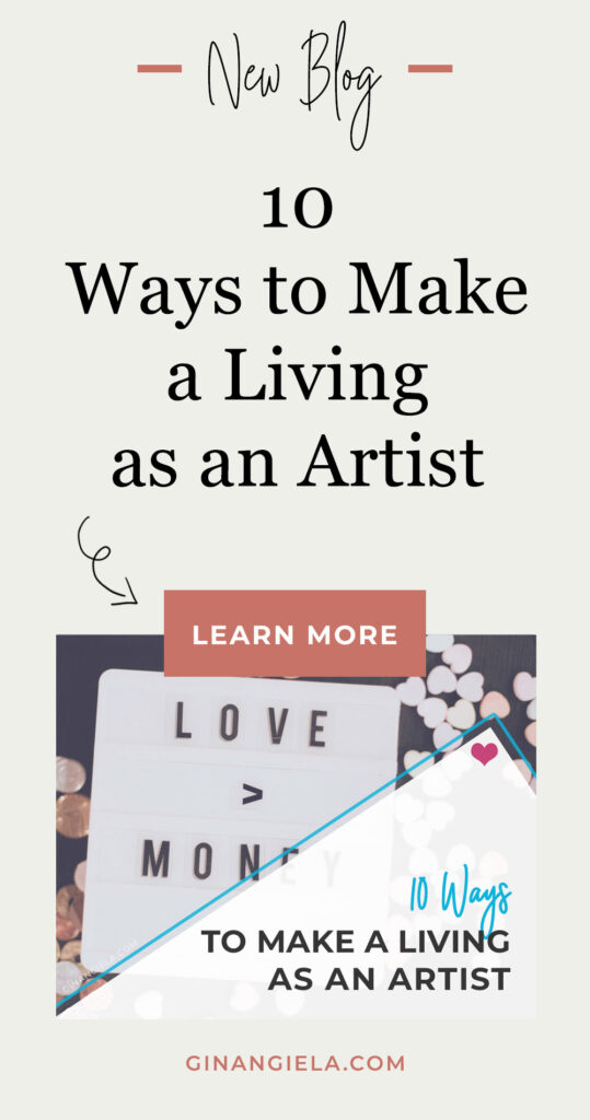 make a living as an artist