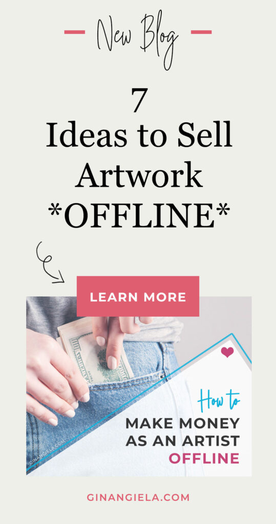 make money as an artist offline