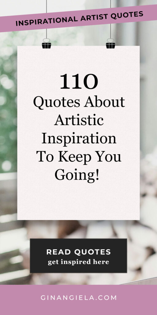 quotes about artistic inspiration