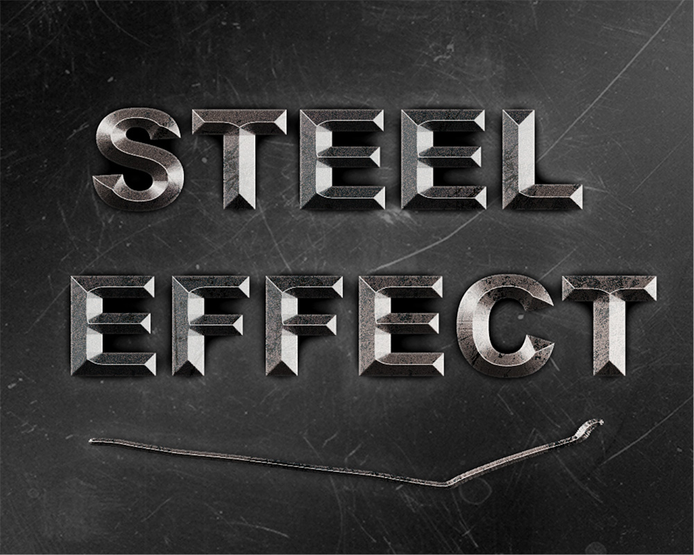 steel effect in Photoshop