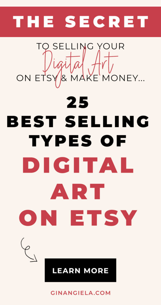 what digital art sells best on Etsy