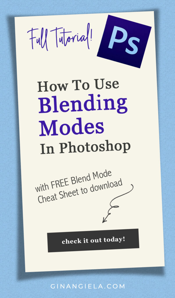 use blending modes in Photoshop