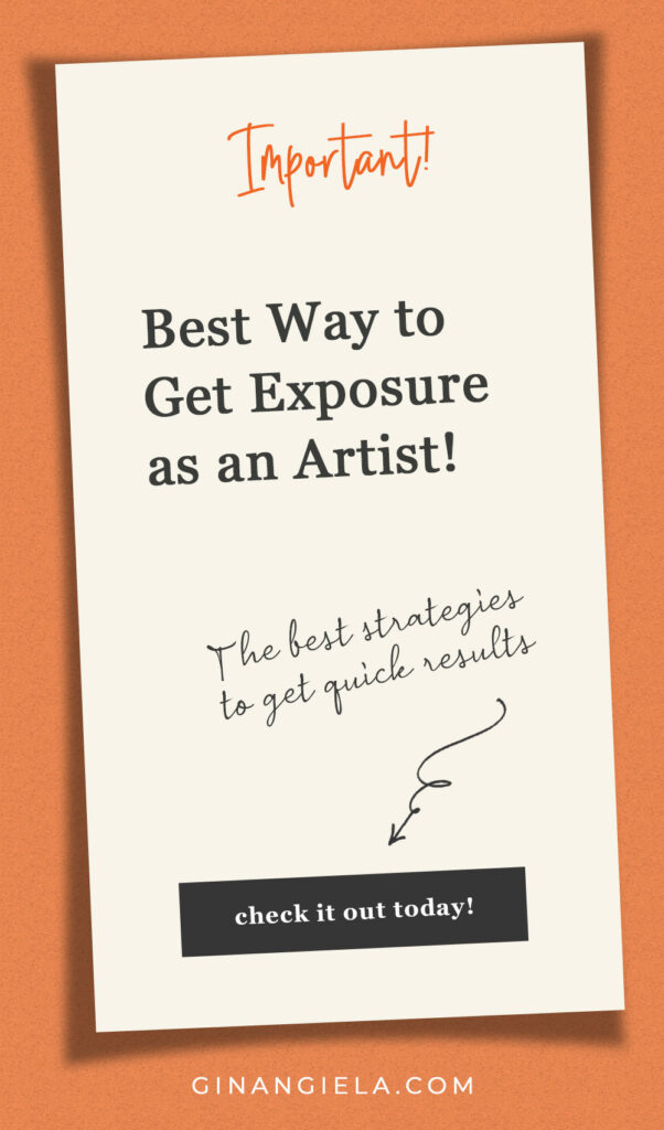 Get exposure as an artist