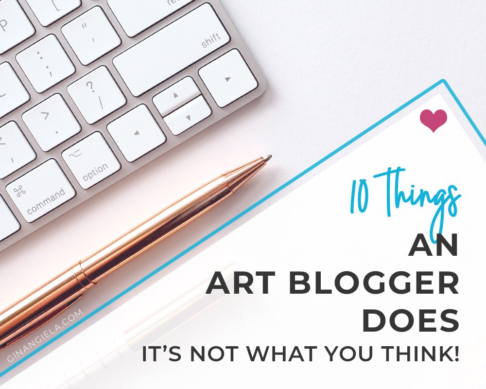 What does an art blogger do?