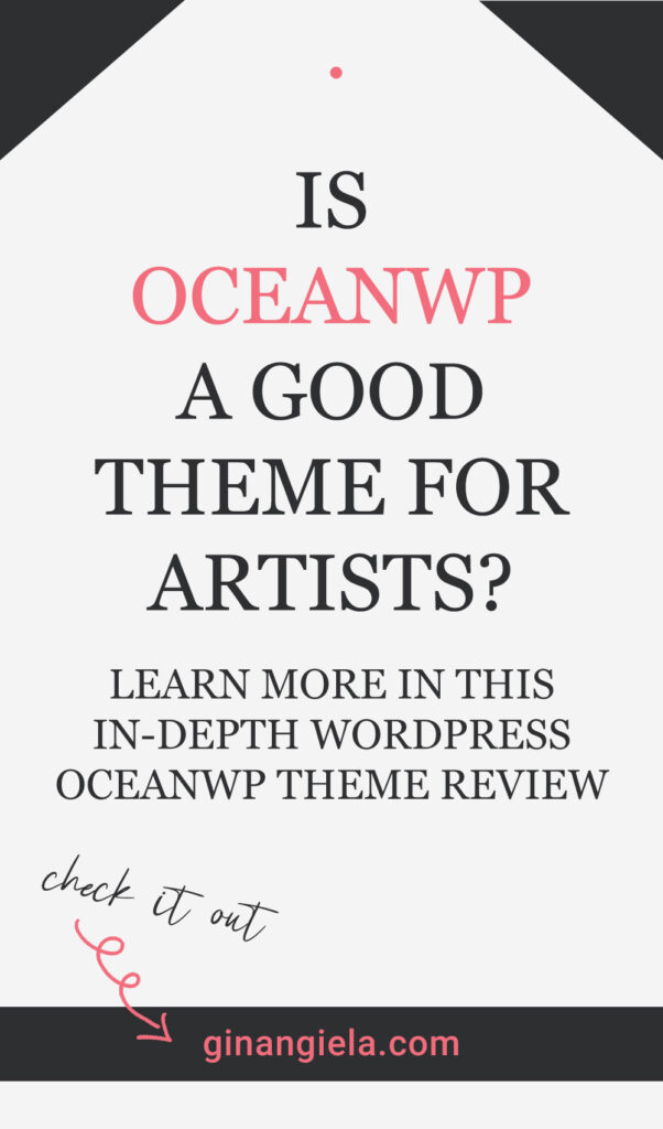 OceanWP Review: is it a good theme for artists?