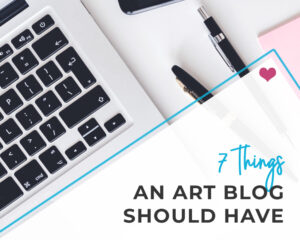 What should be in an art blog?