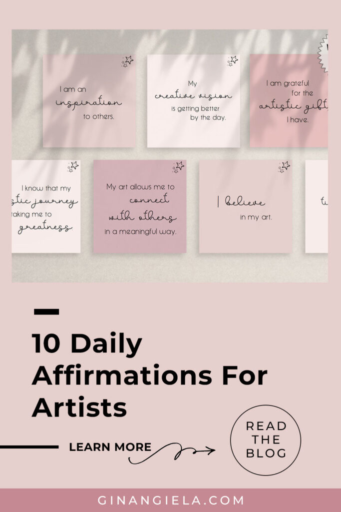 daily affirmations for artists