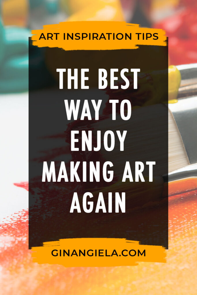 get over art anxiety