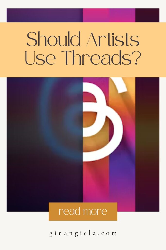 should artists use threads