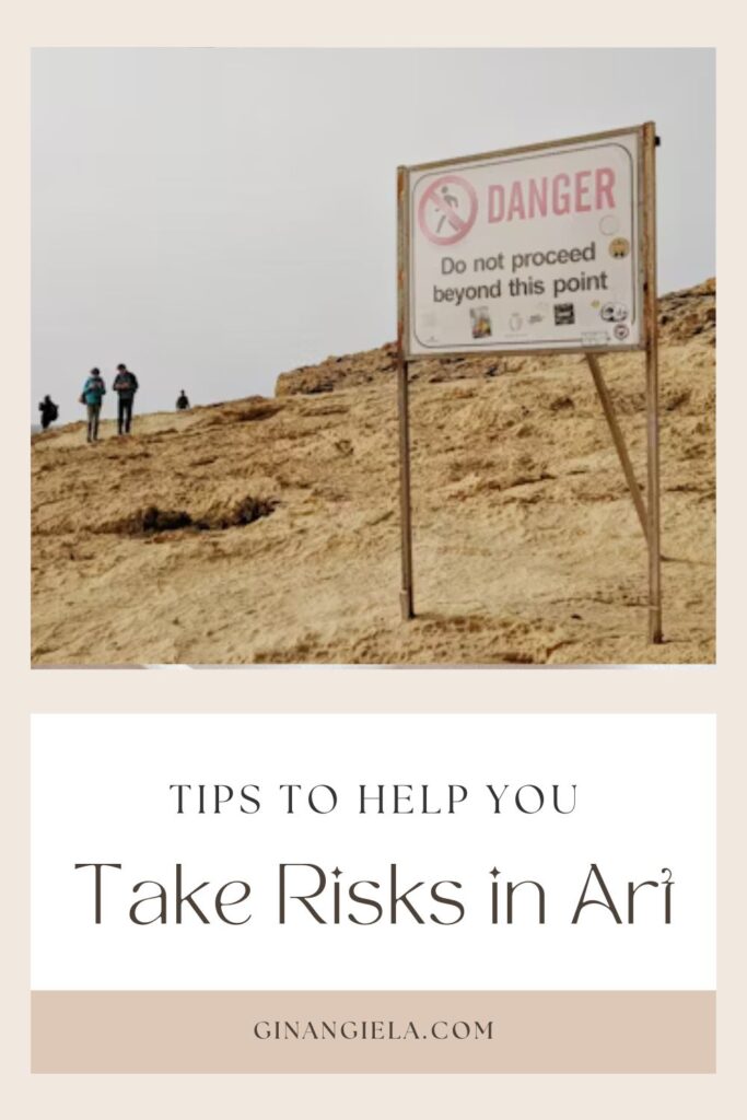 take risks in art