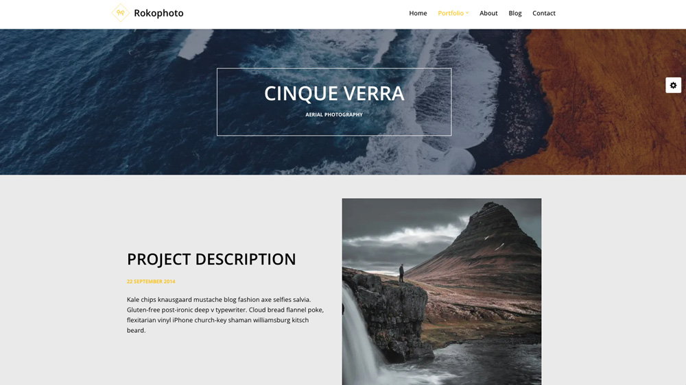 Neve Photography WordPress theme for artists