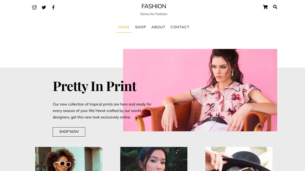 Ultra Fashion eCommerce WordPress theme by Themify