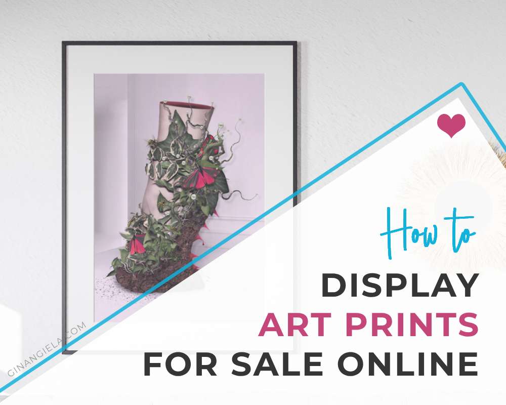 How to display art prints for sale online