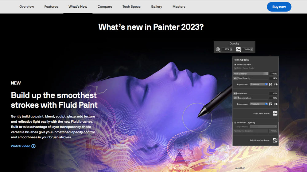 Corel Painter is one of the best program for digital painting on a Mac