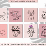 20 Cute & Easy Cat Drawing Ideas (Ideal For Stickers)