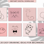 20 Cute & Easy Cat Drawing Ideas (Ideal For Stickers)