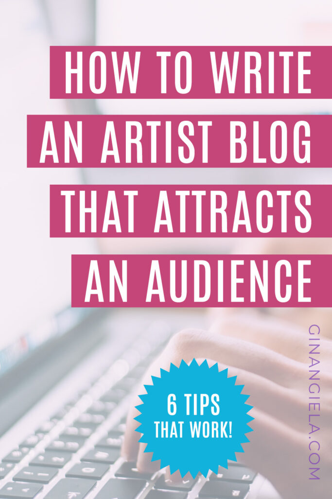 How to write an artist blog (Pin)