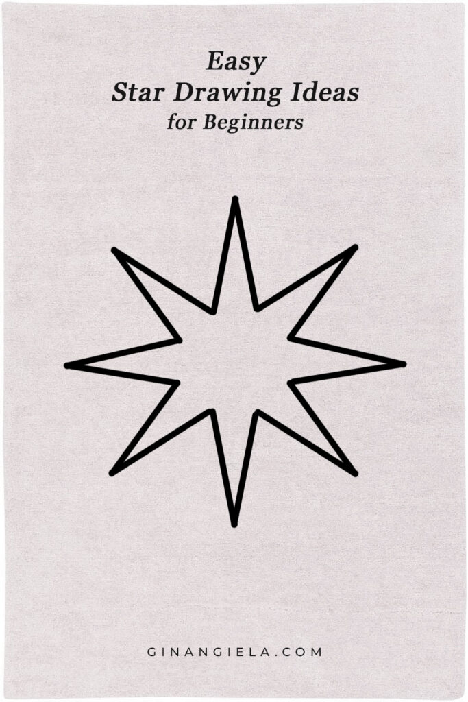 8-pointed star drawing