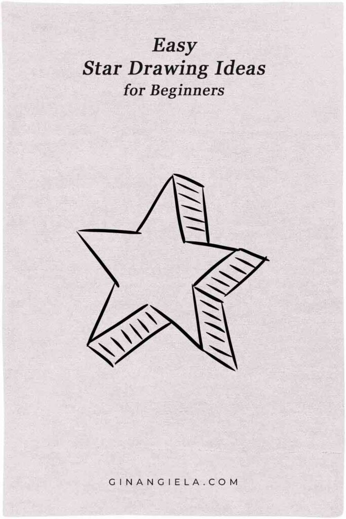 Easy 3D star drawing