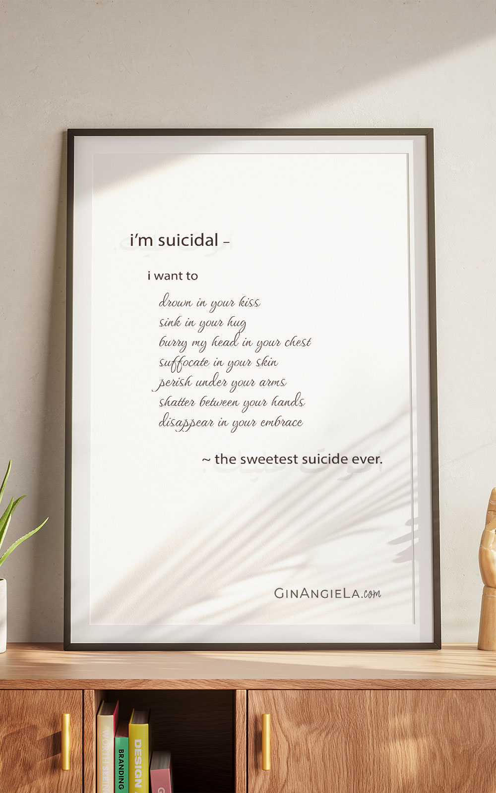 I'm Suicidal. Unique quotes about love.