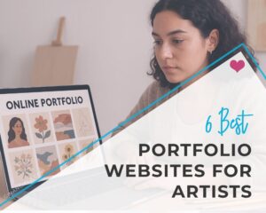 What website do artists use for portfolios?