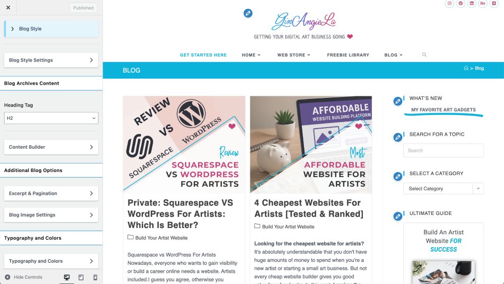 WordPress blogging