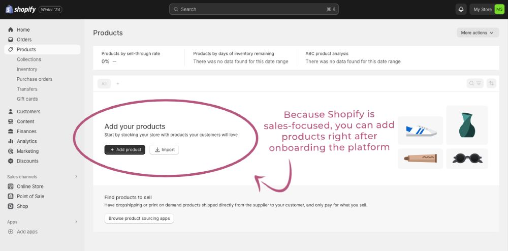 Adding products to Shopify