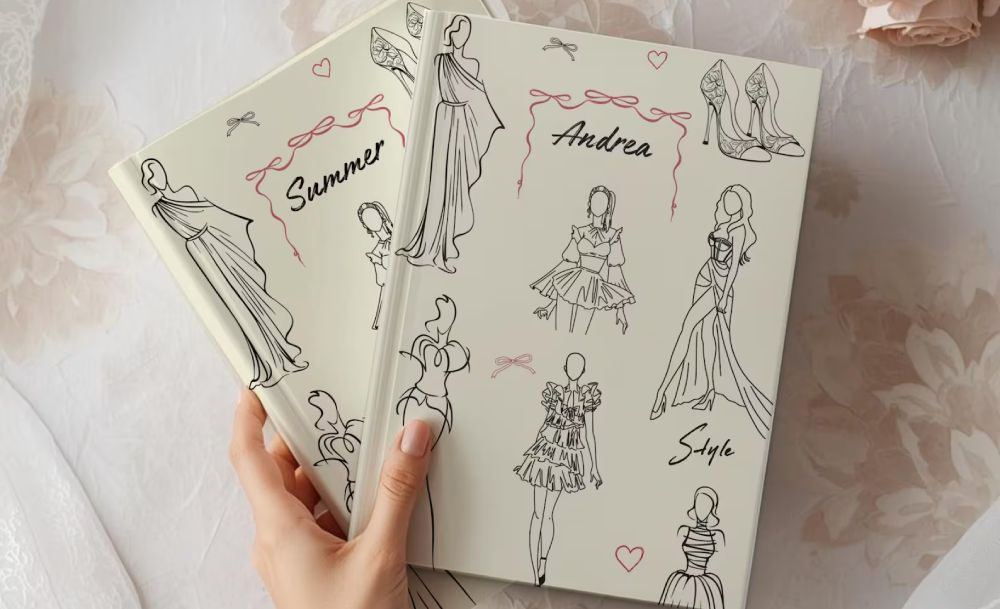 Customized Sketchbook by CheriNoirCo on Etsy