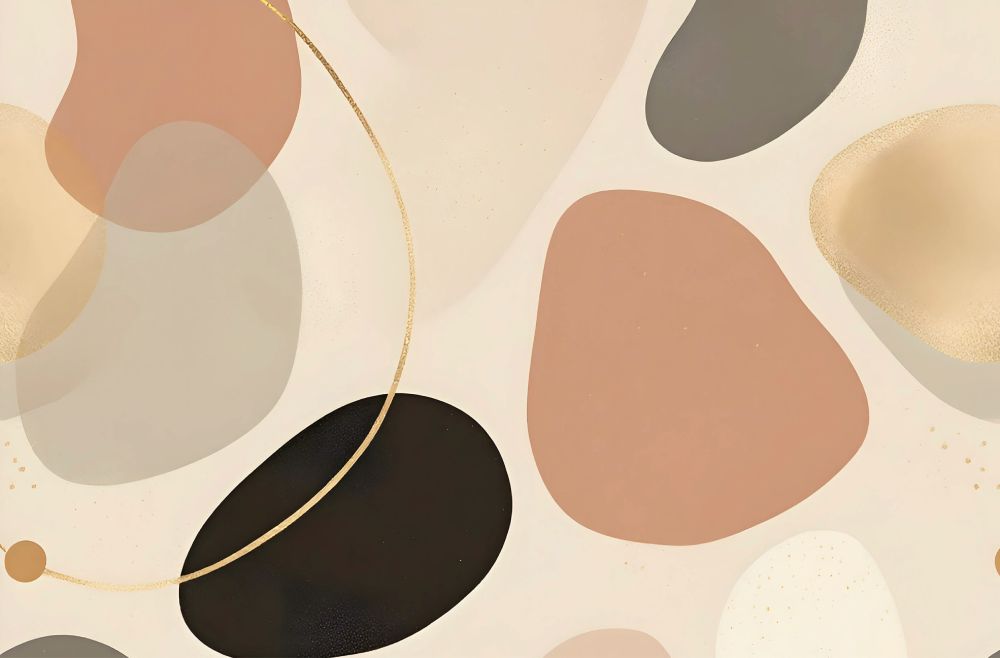 Earthen Tones: A Minimalist Abstract Pattern by Msrm Design