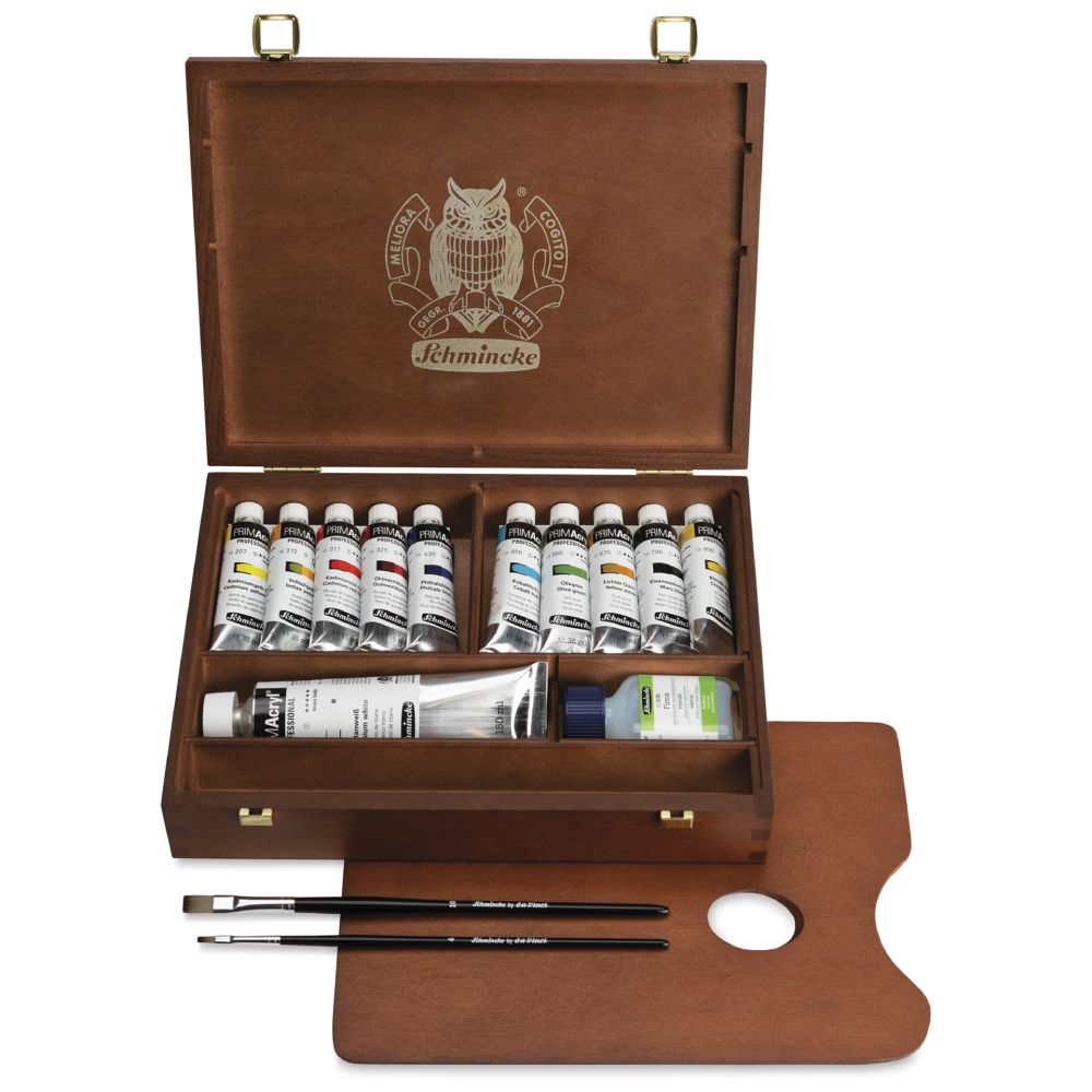 Consider gifting this luxury acrylic paint set from Schmincke.