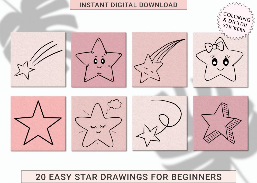 Cute and Easy Star Drawing Ideas