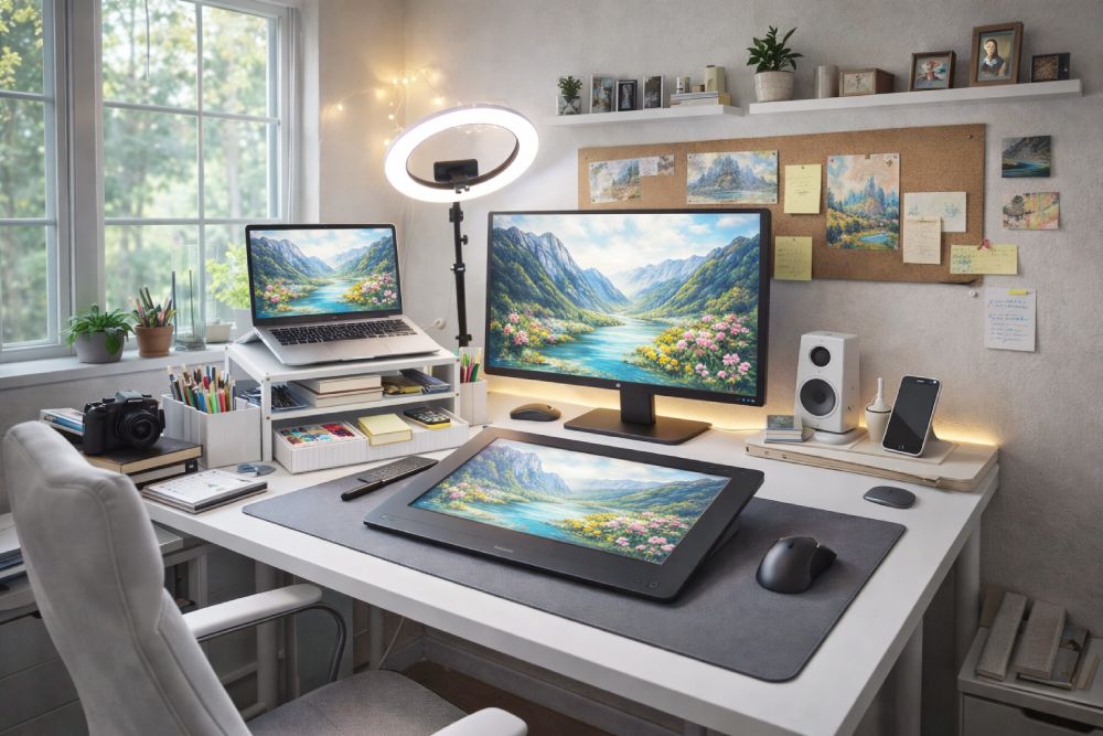 small digital art studio