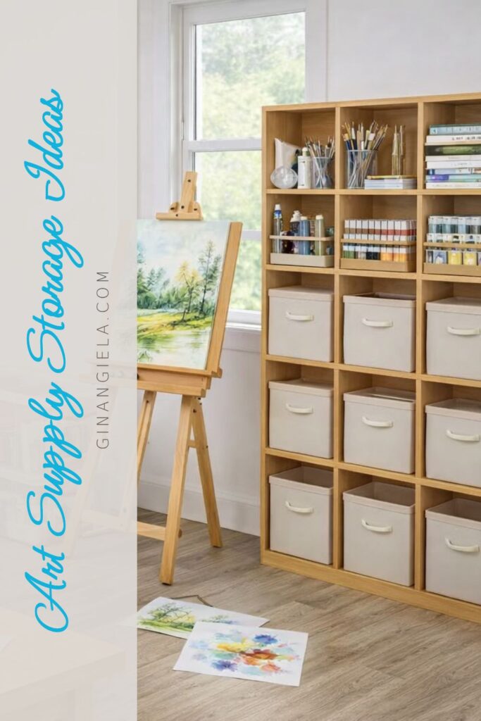 storage boxes with lid for art supplies