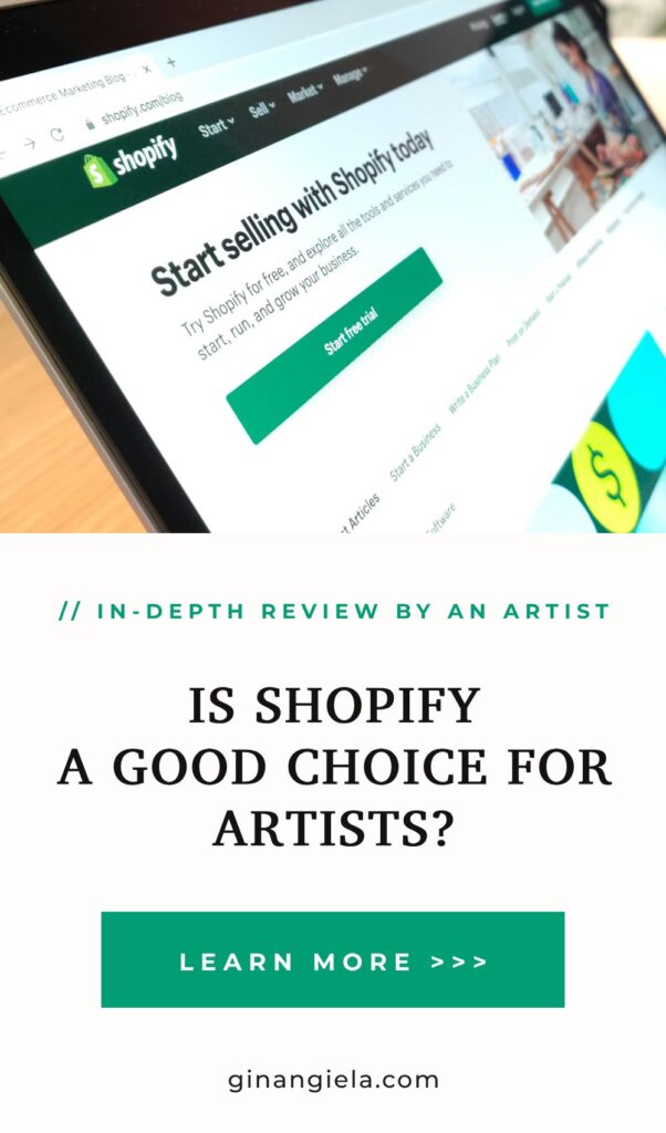 is Shopify good for artists to sell their work