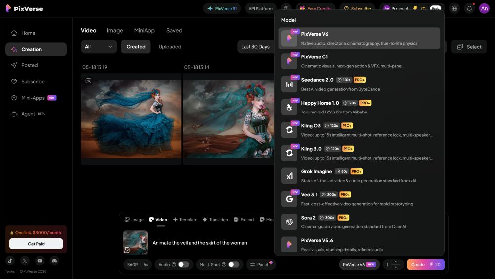 PixVerse ai image animation