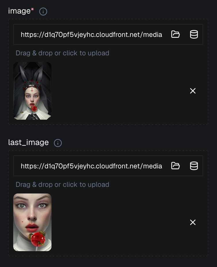 Using my artwork “Faithful Bunny” as start and end frame to turn it into video with Seedance 2.0