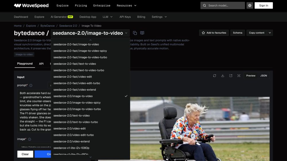 Select the appropriate Seedance 2.0 model for your video type