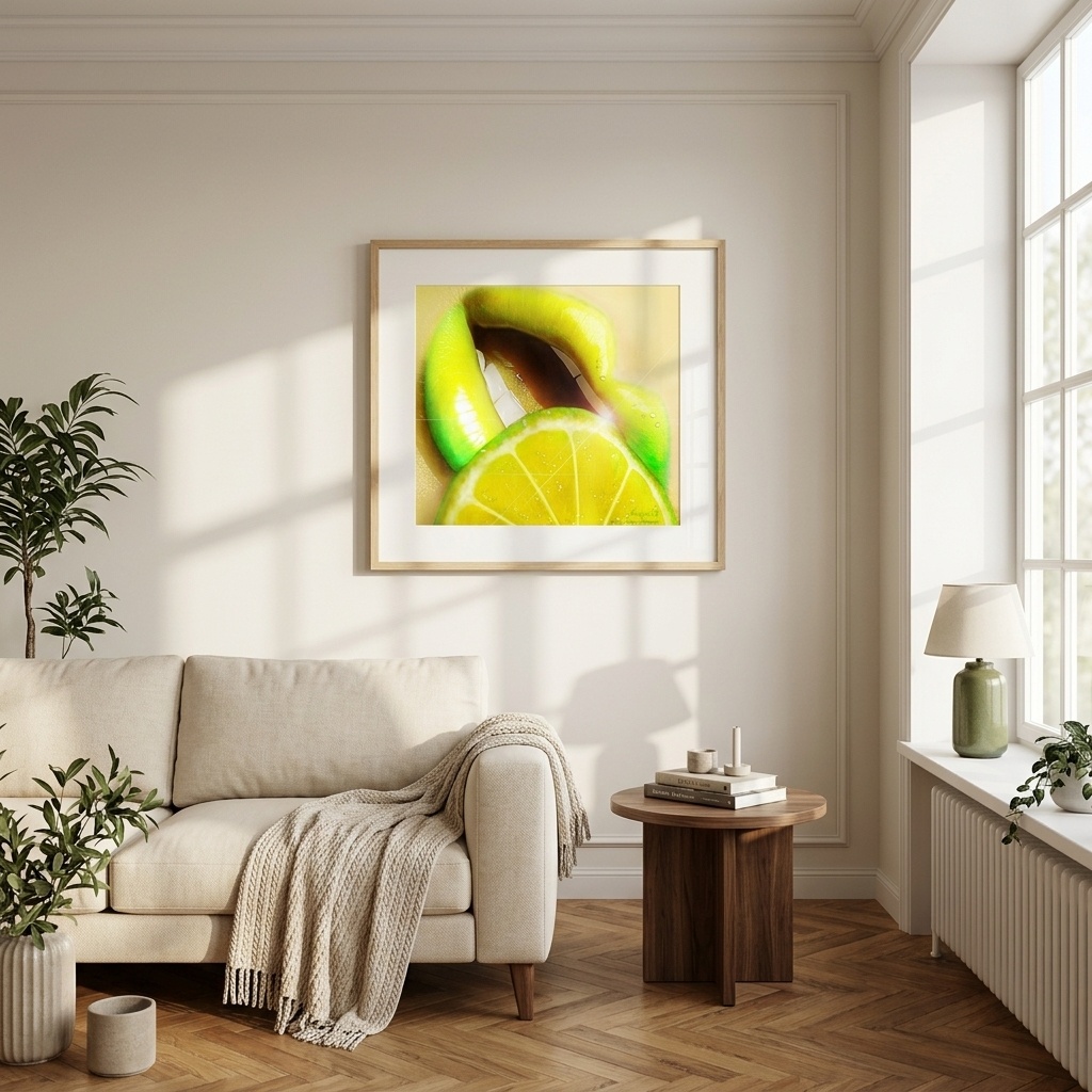 RewarxStudio Lemon wall art mockup