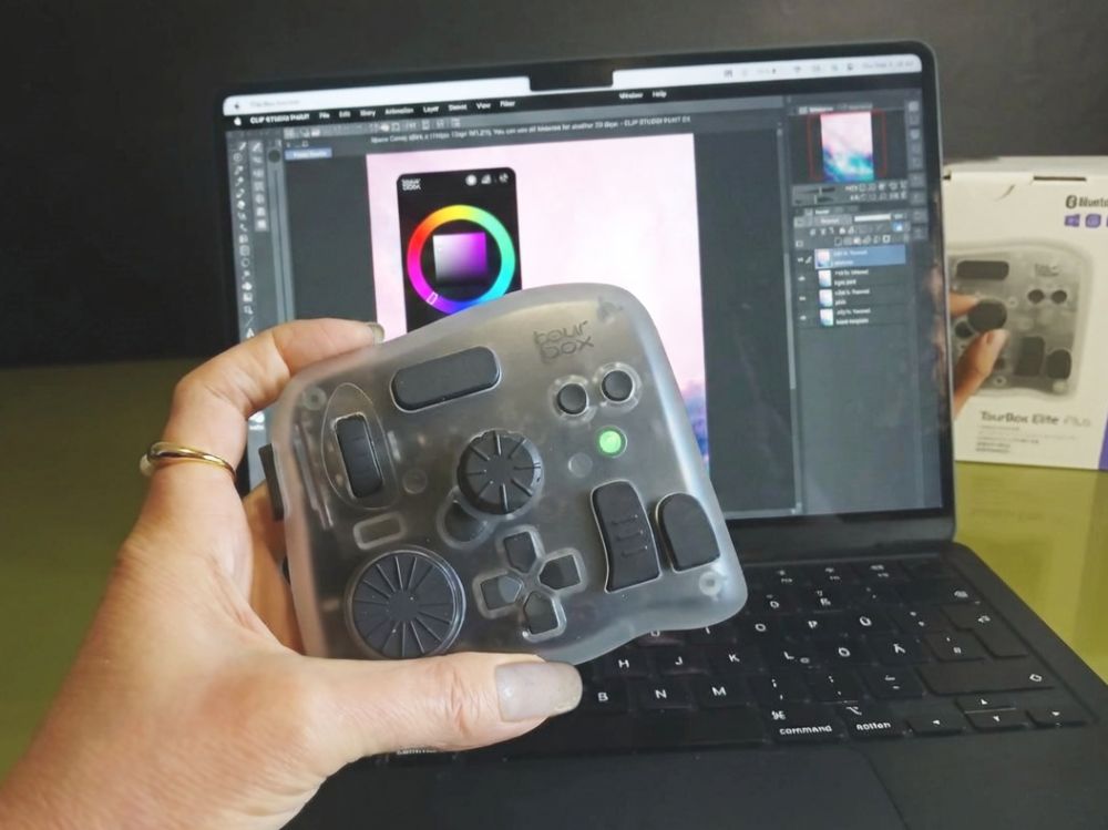 Using the TourBox Dynamic Color Picker in Clip Studio Paint