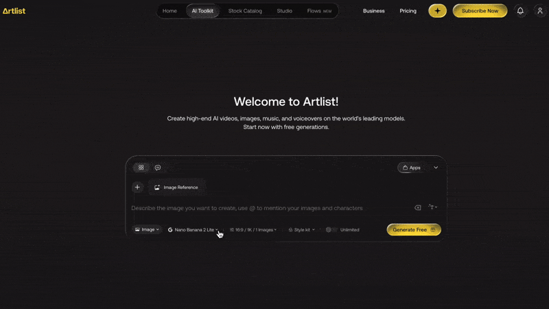 Artlist video models