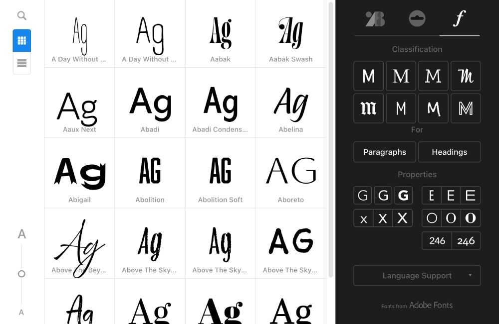 Readymag also integrates with Adobe Fonts, Google Fonts, and Type.Today Fonts.
